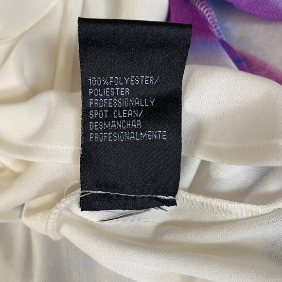 S.L. Fashions 8 multicolored sheer fully lined maxi dress padded embellished - Picture 15 of 16